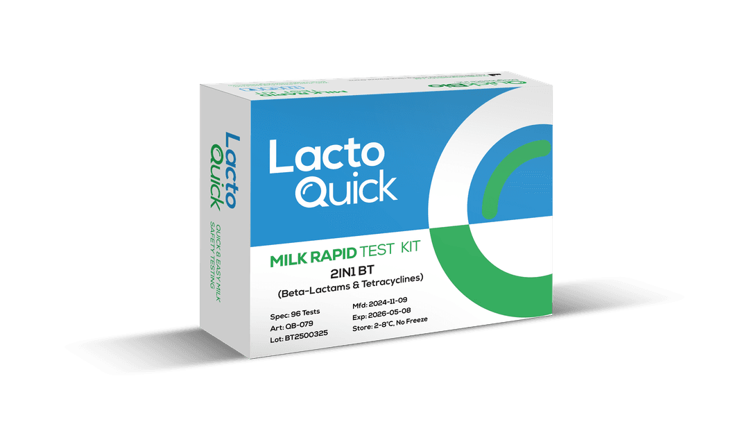 LactoQuick milk antibiotic residudes rapid test kit 2in1 image